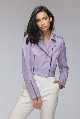 VARSHA Genuine Leather Motorcycle Jacket