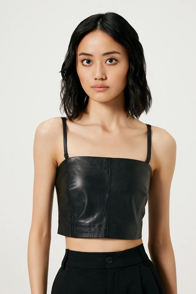 BRIDGET Leather Tops