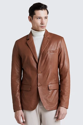 BERNARD Genuine Lamb Leather Blazer