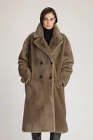 CHRISTY Long Fur Coat