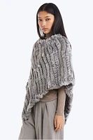 GEANA FUR PONCHO