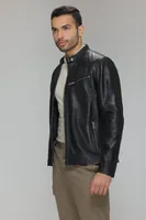 CORBAN Genuine Leather Bomber Jacket