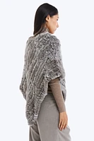 GEANA FUR PONCHO