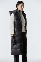 MAVIS Leather Insulated Puffer Vest