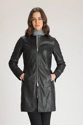 INDIE Genuine Leather Long Jacket