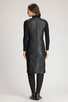 ANUSHA Women Leather Dress