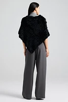 GEANA Genuine Rabbit Fur Poncho