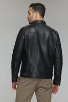 CORBAN Genuine Leather Bomber Jacket