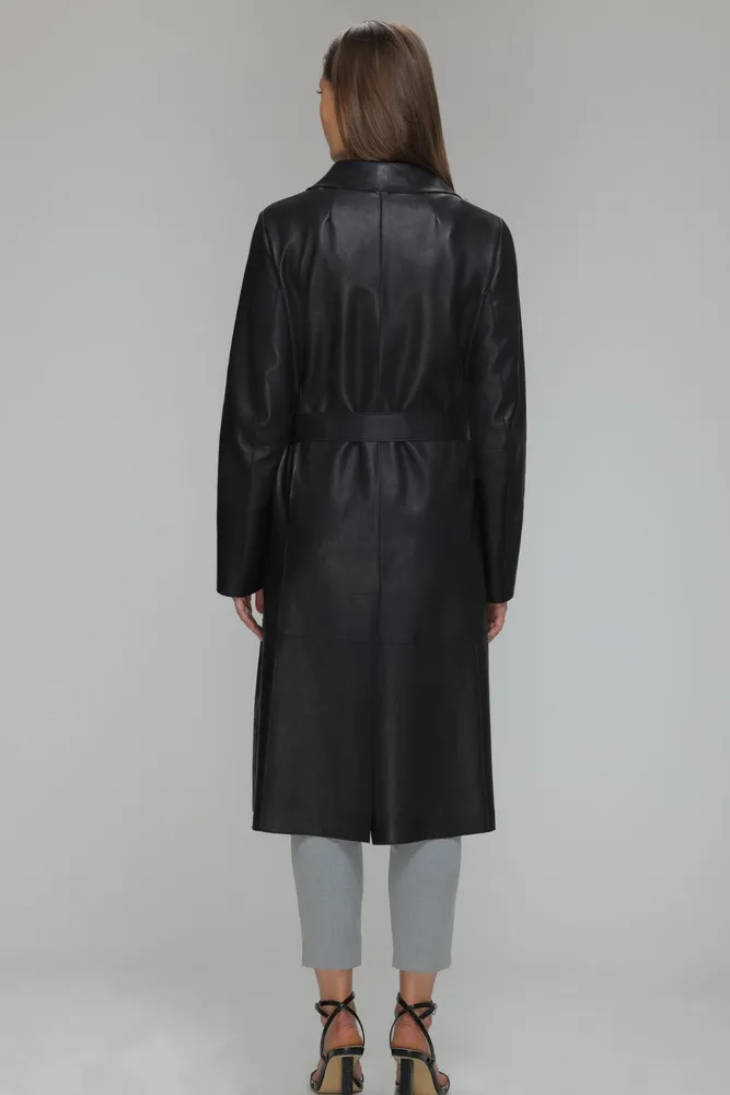 ALYSON Classic Leather Coat