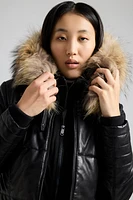 STAR Genuine Leather Bio Down Puffer Coat