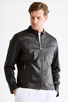CORBAN Genuine Leather Bomber Jacket