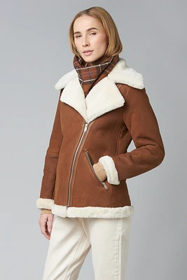 LIZZY Genuine Sheepskin Shearling Jacket