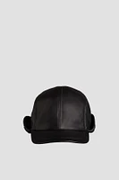 NOOR Genuine Leather Winter Cap