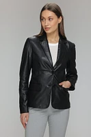 LIVIA Genuine Leather Blazer