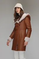 BREONA Genuine Sheepskin Coat