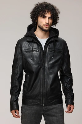 JAXON Genuine Leather Bomber Jacket