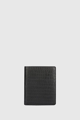 AXTON VERTICAL Genuine Leather Trifold Wallet