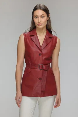 ZAYLEE Genuine Leather Vest