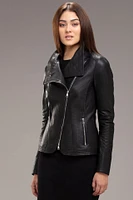 ELIZA Genuine Butter Soft Lamb Leather Jacket