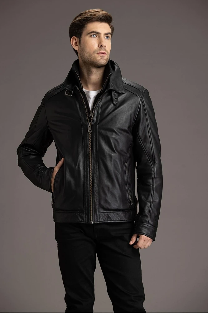 CALLUM Genuine Leather Jacket