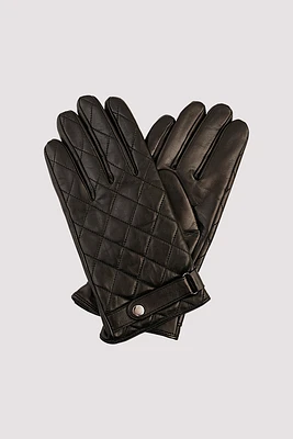 ISAIAH Genuine Lamb Leather Quilted Glove
