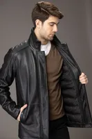 NIKOLAS Genuine Leather Coat Detachable Winter Lining