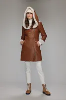 BREONA Genuine Sheepskin Coat