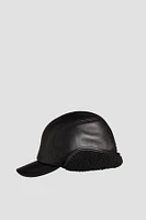 NOOR Genuine Leather Winter Cap