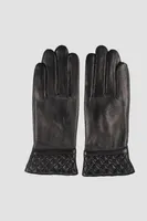 JAELYNN Genuine Leather Smart Phone Screen Sensitive Gloves