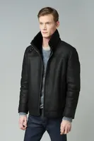 HARIS Genuine Sheepskin Shearling Jacket