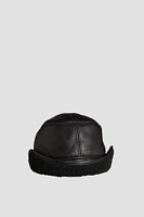 NOOR Genuine Leather Winter Cap