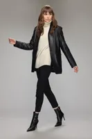 JULISSA Genuine Leather Blazer