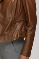 TATIANA Genuine Leather Biker Jacket