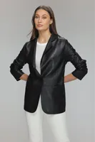 KAYLEE Genuine Leather Blazer