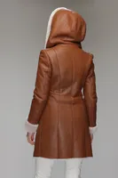 BREONA Genuine Sheepskin Coat