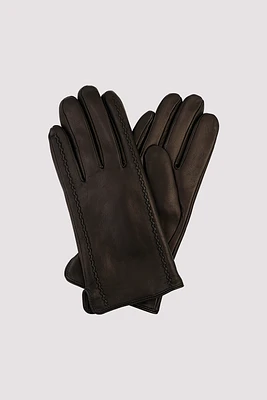 EVELYN Genuine Butter Soft Lambskin Leather Gloves With Thinsulate