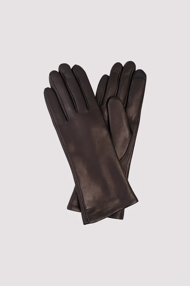 AMARA Genuine Buttery Soft Lamb Leather Touchscreen Gloves