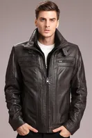 HAYDEN Genuine Lamb Leather Bomber Jacket Detachable Storm Insert