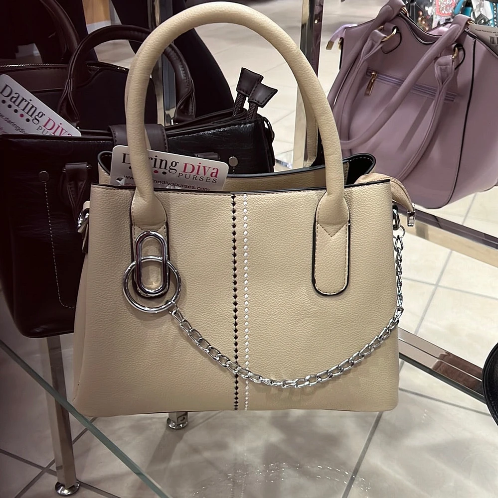 Unique Beige Tote: Purse Diva Fashion