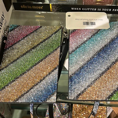 Local Fashion Bling Cell Phone Purse - Unique 57083