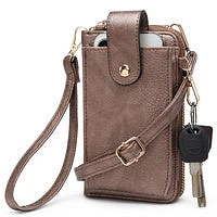 Fashionable Bronze Cell Phone Crossbody