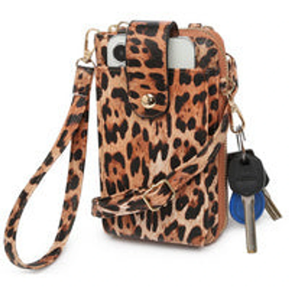 Fashion Leopard Cell Phone Crossbody