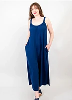 Joanna Jumpsuit, Indigo, Linen Bamboo