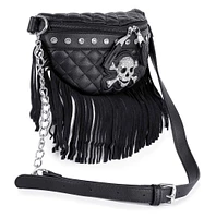 Unique Fringed Skull Crossbody Sling