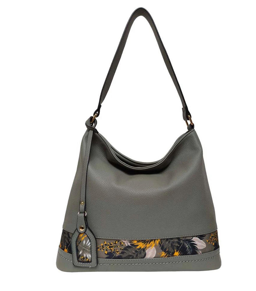 Moss handbag with leaves Pass4334