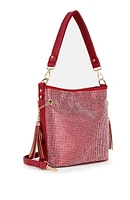 Sparkling Rhinestone Hobo Handbag