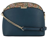 Teal Paisley small crossbody