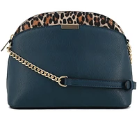 Teal Leopard small crossbody