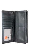 Black Tulip Long Wallet