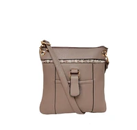 Taupe messenger bag Pass4110